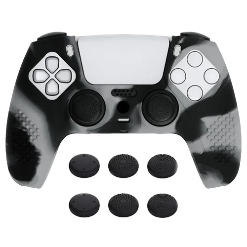 Vista 28 de eXtremeRate PlayVital Aqua Green 3D Studded Edition Anti-Slip Silicone Cover Skin for ps5 Controller, Soft Rubber Case for PS5 Wireless Controller
