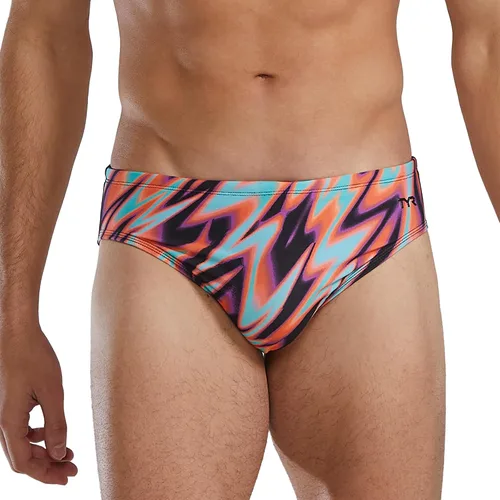 Vista 35 de TYR Men's Durafast Elite Racer Brief Swimsuit Negro