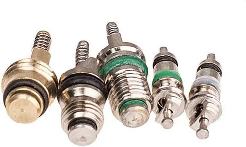 Vista 4 de Kit de núcleo de válvula de aire acondicionado para automóvil, aire acondicionado, R12, R134a, válvula de neumático de refrigeración, herramienta