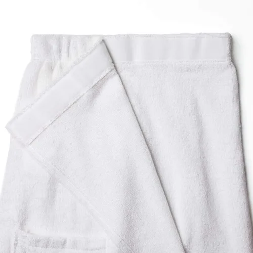 Vista 5 de Sioro - Toalla de baño de algodón de bambú con cierre ajustable puede usarse para el spa, toalla envolvente para el gimnasio y bata de baño.