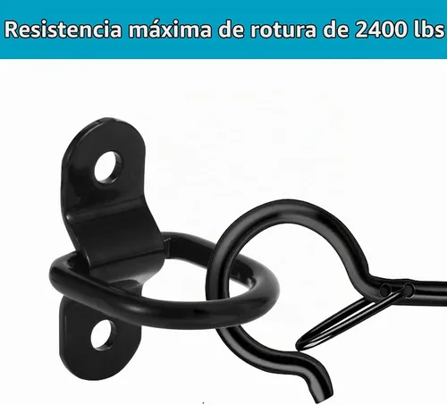 Vista 3 de 6 piezas de ancla de amarre con anillo en D, anillos en D resistentes de alta capacidad, anclajes de amarre de remolque de tercera