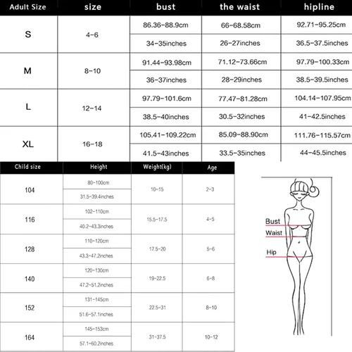 Vista 6 de Trajes de baño familiares para madre e hija, conjunto de bikini a juego para niñas