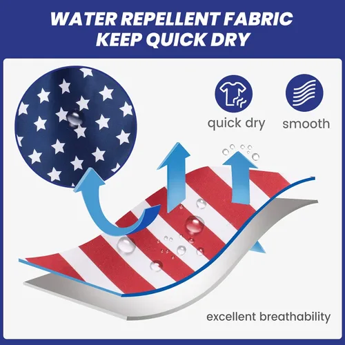 Vista 4 de Maamgic Traje de baño de secado rápido, para hombre, bermudas para nadar, pantalones cortos de 7 con forro de malla