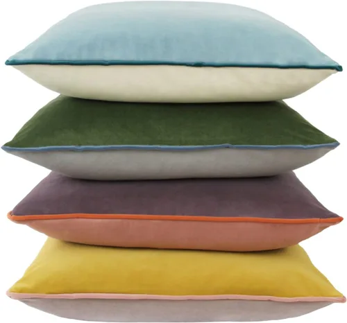 Vista 10 de Fundas de almohada de terciopelo de 18 x 18 pulgadas, juego de 4 fundas de almohada decorativas de terciopelo de colores modernos para sofá, frío