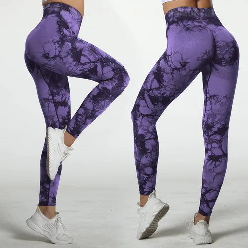 Vista 5 de MOHUACHI Leggings para mujer con levantamiento de glúteos para mujer, sin costuras, cintura alta, pantalones de yoga, gimnasio, mallas de glúteos