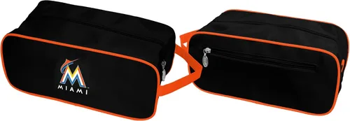 Vista 4 de Charm14 Estuche de viaje MLB con logotipo bordado de Little Earth Miami Marlins
