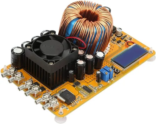 Vista 4 de YWBL-WH Módulo de fuente de alimentación Convertidor de alimentación DC-DC 8-40V a 0-32V 50A 800W Módulo reductor ajustable con ventilador disipador