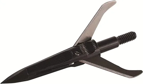 Vista 2 de New Archery Products Spitfire - Cabezal mecánico de tiro con arco de 3 palas y precisión de despliegue frontal, duradero, paquete de 3 y 4