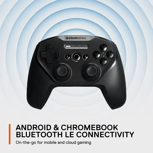 Vista 5 de SteelSeries Stratus+ Bluetooth Gaming Controller para Android y Windows - Móvil - Sensores de efecto Hall - Clickable L3R3
