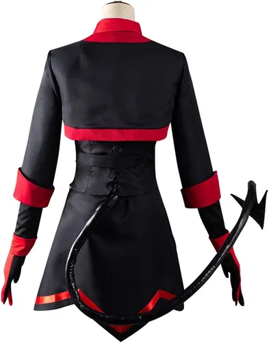 Vista 2 de Helltaker Lucifer The Maid Demon - Disfraz de cosplay para Halloween y carnaval