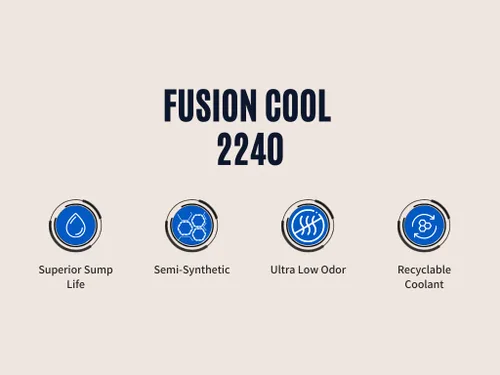 Vista 3 de Fusion Cool 2240 Refrigerante de uso general para operaciones de corte y rectificado en talleres de máquinas Semisintético (tambor de 55 galones)