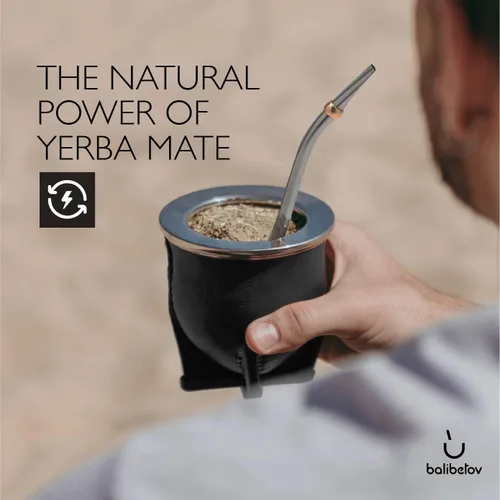 Vista 7 de BALIBETOV Juego de calabaza Yerba Mate – Taza mate envuelta en cuero hecha a mano (Vaqueta) con popote de acero inoxidable y cepillo de limpieza