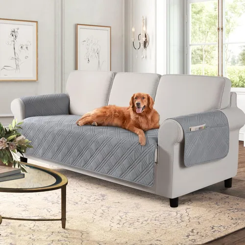 Vista 21 de TAOCOCO Fundas impermeables para silla para mascotas y perros con respaldo antideslizante, fundas para asiento de silla con bolsillo lateral