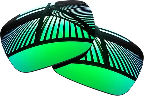 Vista 3 de 4 pares de lentes de repuesto para gafas de sol Oakley Holbrook XXL OO9487 2.402 in - negro sólido+esmeralda+azul hielo+rojo fuego