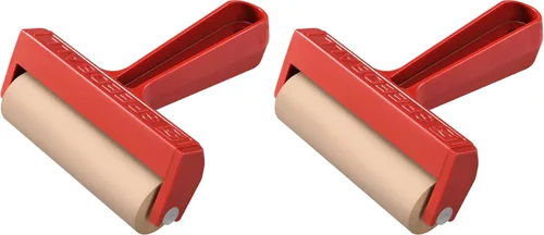 Vista 5 de Speedball Brayer de goma dura de 4 pulgadas - Rodillo emergente para impresión en bloques, impresión y aplicaciones de tinta