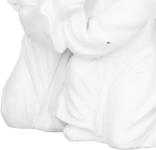 Vista 8 de Cyrank Figuras de estatua de ángel besando, mini estatuas de querubines de resina, figuras de escritorio de ángel pequeño, decoraciones, adorable