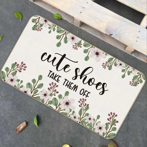 Vista 2 de huester Cute Shoes Take Them Off - Tapete decorativo de 17 x 30 pulgadas, tapete decorativo para el hogar, interior y exterior, tapete de entrada