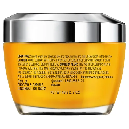 Vista 12 de Olay Hidratante facial con vitamina C, crema iluminadora para mujeres, hidratación instantánea, unifica el tono, reducción de manchas oscuras