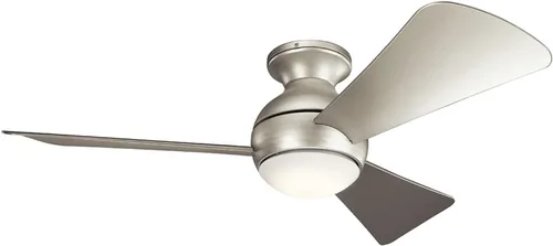 Vista 18 de Kichler Sola Ventilador de techo para exteriores de 44 pulgadas con luz LED, bronce antiguo