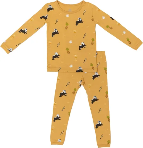 Vista 13 de KYTE BABY Juego de pijama para niños pequeños – Pijamas para niños pequeños hechas de material de rayón de bambú suave Pollito de Aloe