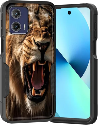 Vista 186 de para Moto G Play 4G 2024, funda de dos capas híbrida resistente y a prueba de golpes, PC duro + silicona suave protectora para Motorola Moto G Play