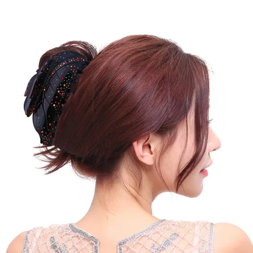 Vista 2 de Fashion & Lifestyle Pinza para el cabello de 5 pulgadas para mujeres y niñas, grande, pinza bastante fuerte, pasador antideslizante, agarre hacia