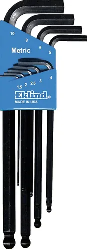 Vista 3 de Eklind 13222 Llave Allen Combo Ball-Hex L-Key - Pulgadas / MM (2 juegos de 22 piezas), juego de 22 piezas