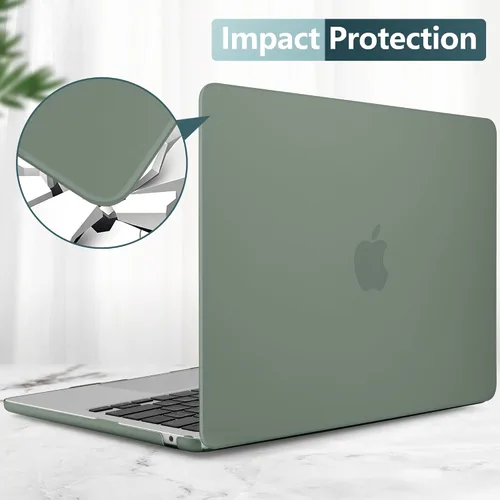Vista 6 de TWOLSKOO Funda compatible con M4 MacBook Air de 15 pulgadas versión 2025-2023 M4 A3241 M3 A3114 M2 A2941, carcasa rígida de plástico, protector