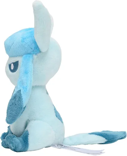 Vista 2 de Pokemon Center: Sitting Cuties: Glaceon Plush # 471 - Generación 4-6 pulgadas