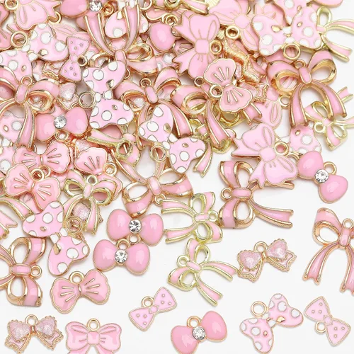 Vista 13 de MARFOREVER - 120 dijes de corazón para hacer joyas, amores de San Valentín