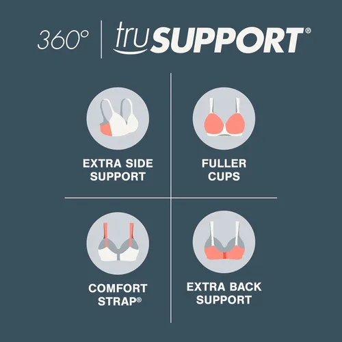 Vista 12 de PLAYTEX 18 Hour Ultimate Lift and Support - Brasier sin varillas con gran soporte y realce para mujer