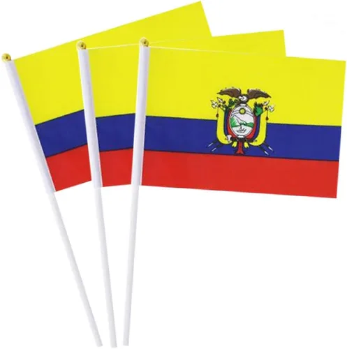 Vista 7 de Bandera de Bélgica, pequeña bandera de Bélgica en palo, ideal para fiestas, desfiles, eventos deportivos, decoraciones de festivales patrióticos