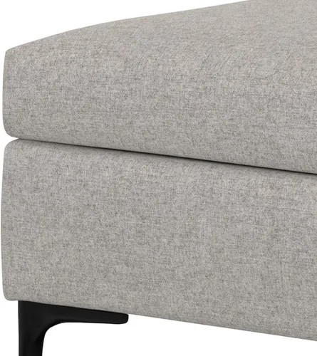 Vista 11 de SIMPLIHOME Rebecca - Mesa de centro rectangular de almacenamiento, otomana rectangular de 36 pulgadas de ancho con aspecto de lino tapizada