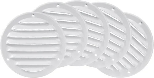 Vista 35 de Cubierta para salida de ventilación – Ventilación redonda de Soffit – Rejilla de ventilación – Cubierta de rejilla – Malla mosquitera integrada