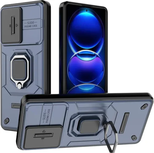 Vista 35 de Funda de teléfono móvil para Xiaomi Redmi A3/Xiaomi Poco C61 Soporte de coche Soporte Ventana corredera Cubierta protectora a prueba de golpes