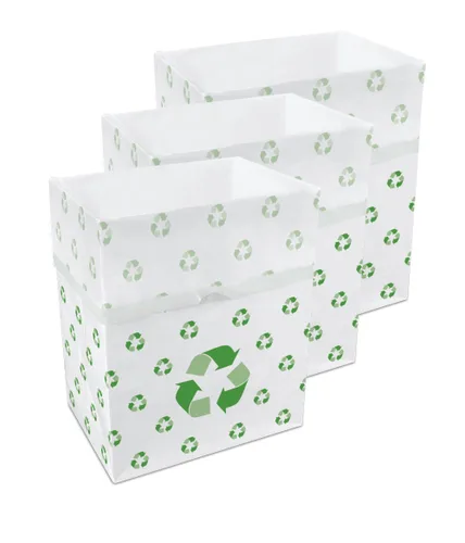 Vista 24 de Clean Cubes Botes de basura desechables de 13 galones, paquete de 3