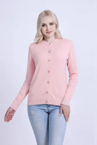 Vista 2 de SMILING PINKER Suéter tipo cárdigan para mujer, con botones, grueso y suave, regalo para madre y abuela