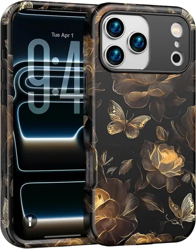 Vista 7 de ANNSD Funda para iPhone 13 Pro Max, con protector de pantalla, protector de lente de cámara y soporte de anillo, funda protectora de cuerpo completo
