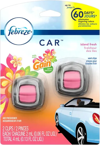 Vista 21 de Febreze Clip de ventilación para automóvil con aroma Downy April Fresh