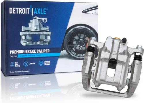 Vista 5 de Detroit Axle - Rotores de freno traseros perforados y ranurados + Reemplazo de calibrador de freno de disco trasero derecho para Acura TL Honda