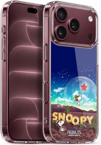 Vista 117 de Head Case Designs Funda de gel con licencia oficial de Peanuts Nebula Cactus Needles Snoopy Space Cowboy [protección de grado militar] compatible