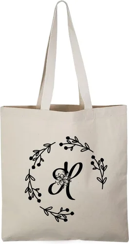 Vista 9 de TBF Bolsas de lona resistentes con iniciales personalizadas para mujer