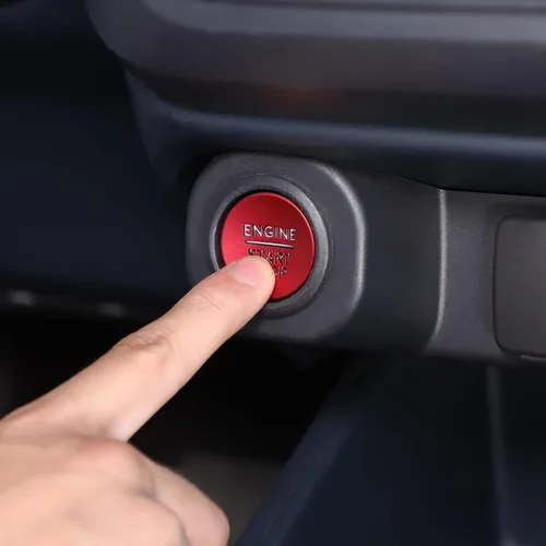Vista 14 de Aunginsy Cubierta de anillo para decoración de arranque de motor de automóvil compatible con Ford Maverick 2022 2023 2024 de aluminio para botón