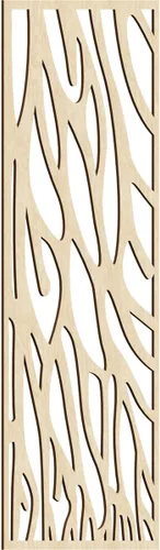 Vista 125 de 9 3/8"W x 24 3/8"H x 1/4"T Bristol Decorativos Paneles de Pared de Madera Calado, Cereza