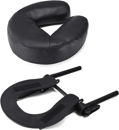 Vista 7 de Mesa de masaje universal, cuna y cojín de cara, silla de masaje ajustable, reposacabezas y almohada facial, plataforma de masaje, cojín