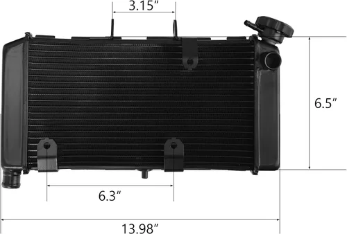 Vista 8 de TCT-MOTORPARTS Radiador de enfriamiento del refrigerador del motor apto para HONDA NC700X 2012-2017 NC750X 2014-2023