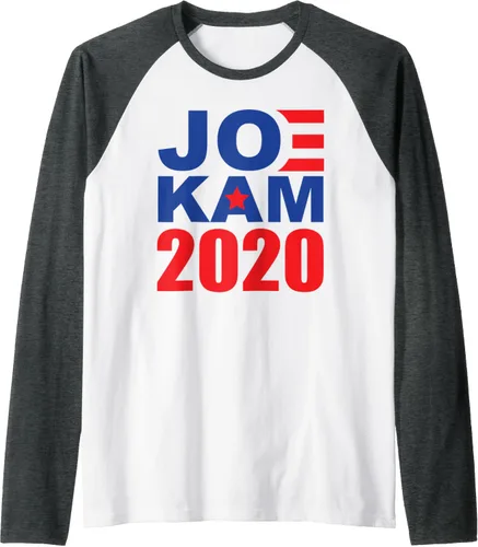 Vista 13 de Biden Harris 2020 Team Camiseta de béisbol raglán JOE KAM, Negro, S