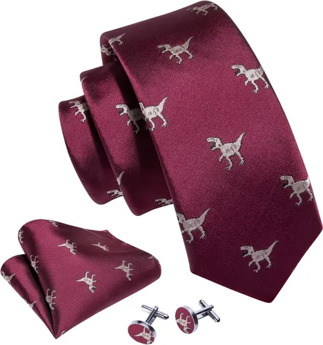 Vista 214 de Barry.Wang Corbata de niño regular seda tejida rayas sólido lazo bolsillo cuadrado