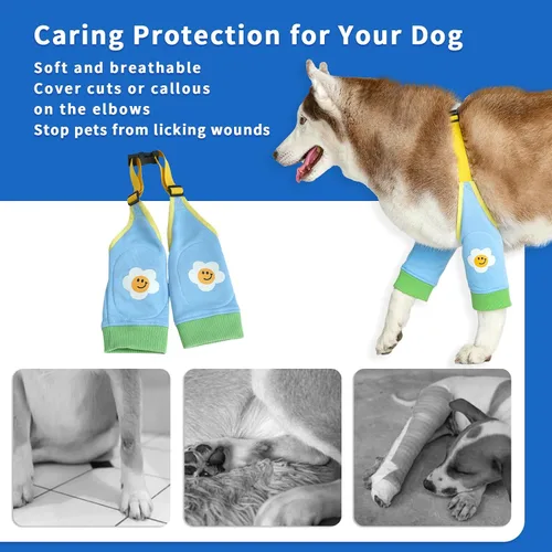 Vista 3 de Fundas protectoras de codo para perros para patas delanteras para dejar