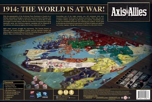 Vista 2 de Renegade Game Studios: Axis & Allies: WWI 1914 - Un juego de mesa de guerra estratégico para 2 a 8 jugadores, edades de 14 años en adelante, juego